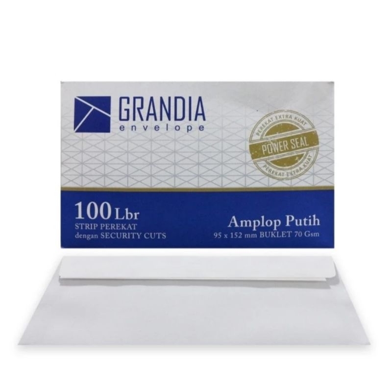 

Amplop putih 104 Grandia (1pack)