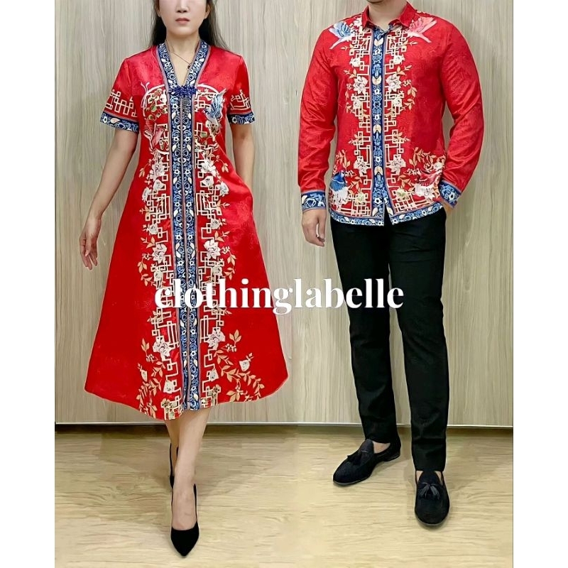 Cheongsam couple sangjit party dress