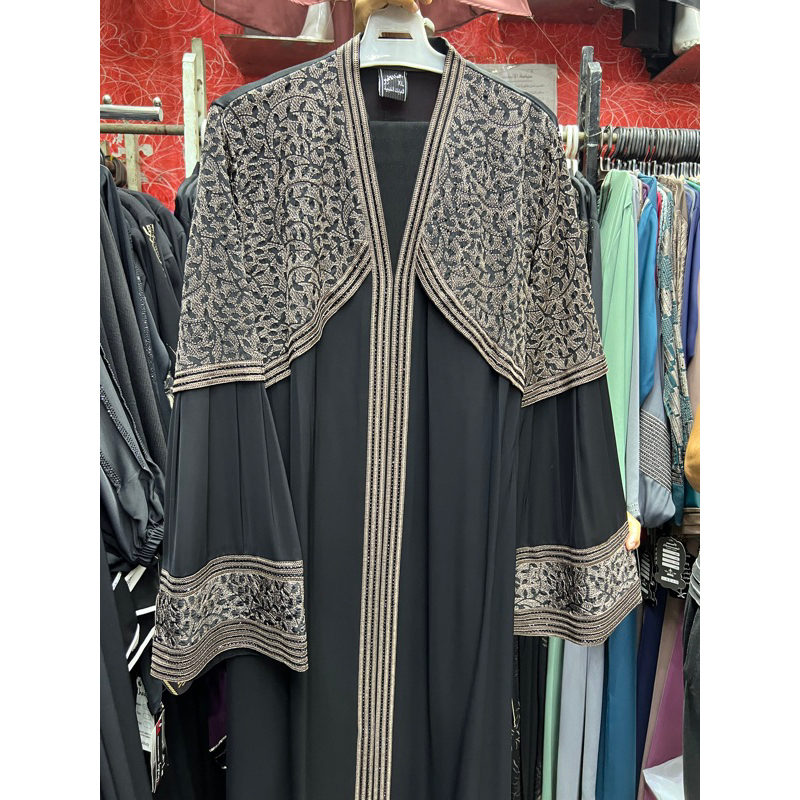 ABAYA HITAM BORDIR MEWAH || ABAYA IMPOR MESIR ORIGINAL