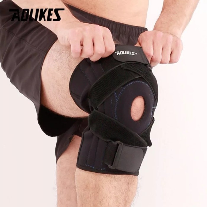 Aolikes618 Support Adjustable Support Penyangga Lutut Knee Brace Original