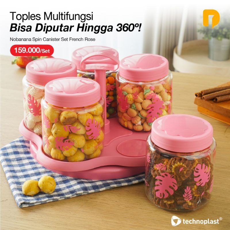Toples Spin Canister Toples Technoplast Toples Plastik Toples Lebaran Toples Kue Toples Permen Lodon