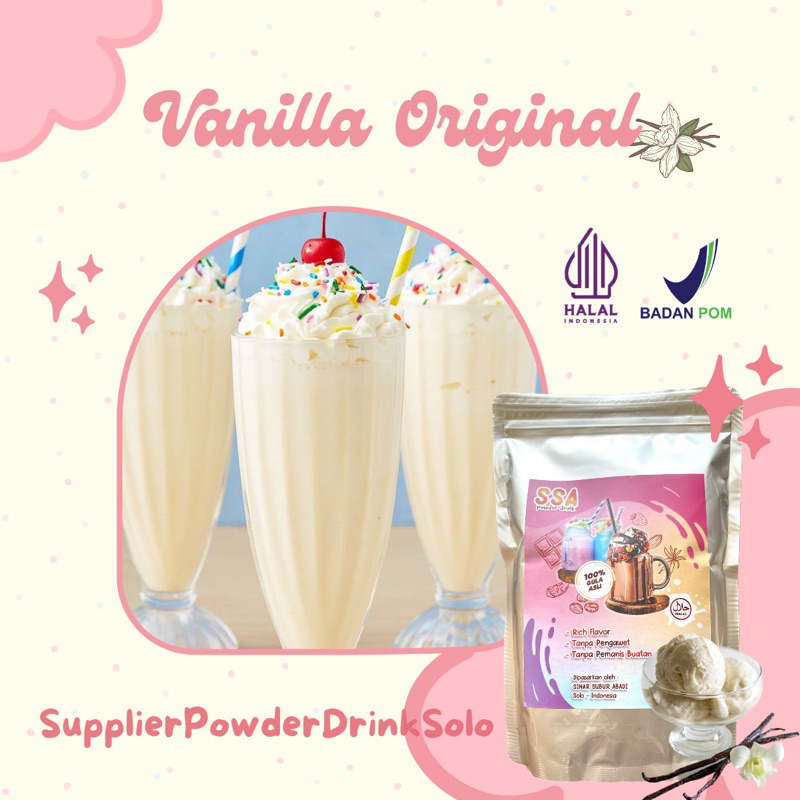 

Powder Drink Vanilla Original 1 Kg / bubuk minuman rasa vanilla