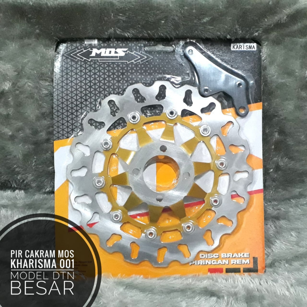 Piringan cakram depan MOS gerigi KHARISMA / VIXIOn 001 model daytona