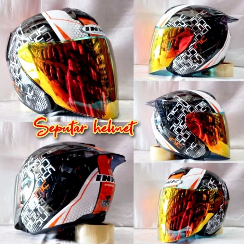Helm INK DYNAMIC MOTIF NEW#4 BLACK ORANGE