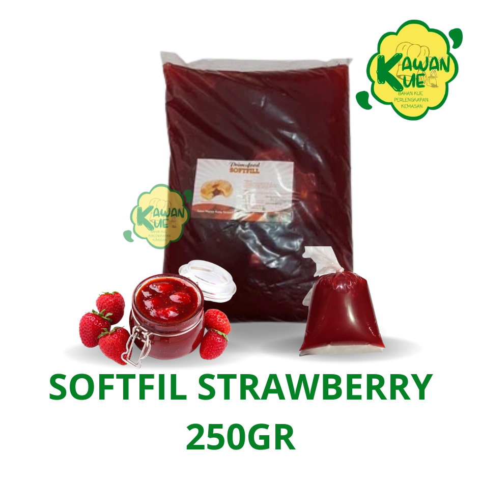 

SELAI PRIMS FOOD SOFTFIL STRAWBERRY Kemasan TIMBANG 250gr