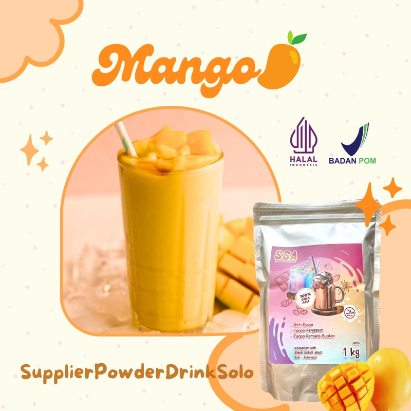

Powder Drink Mango 250 Gr / bubuk minuman rasa mangga