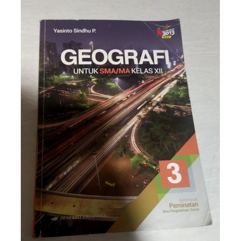 Buku Geografi kelas 12 Erlangga kurikulum 2013