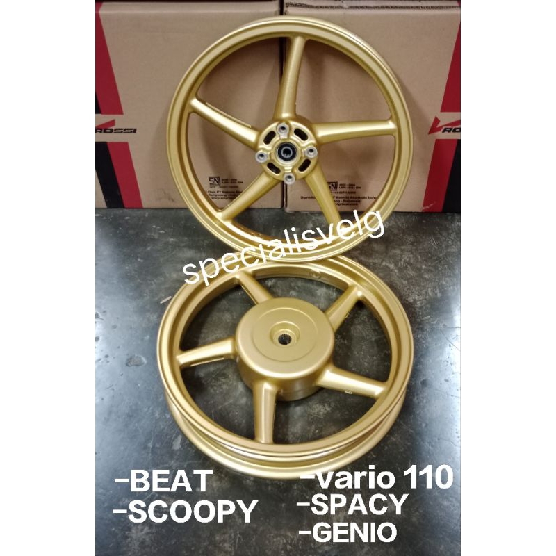 VELG PELAK/PELEK V ROSSI SANCA PALANG 5 BEAT KARBU/FI/ESP VARIO 110 SCOOPY GENIO SPACY PALANG 5 MODE