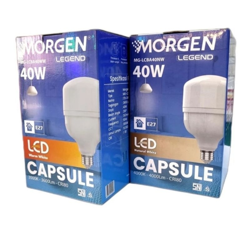 Lampu LED Capsule 40 Watt 4000K / 3000K Morgen