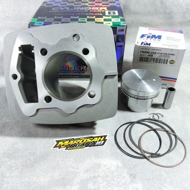 BLOK TIGER MPM SET PISTON FIM CUSTOME DOME MARQSAH RACING