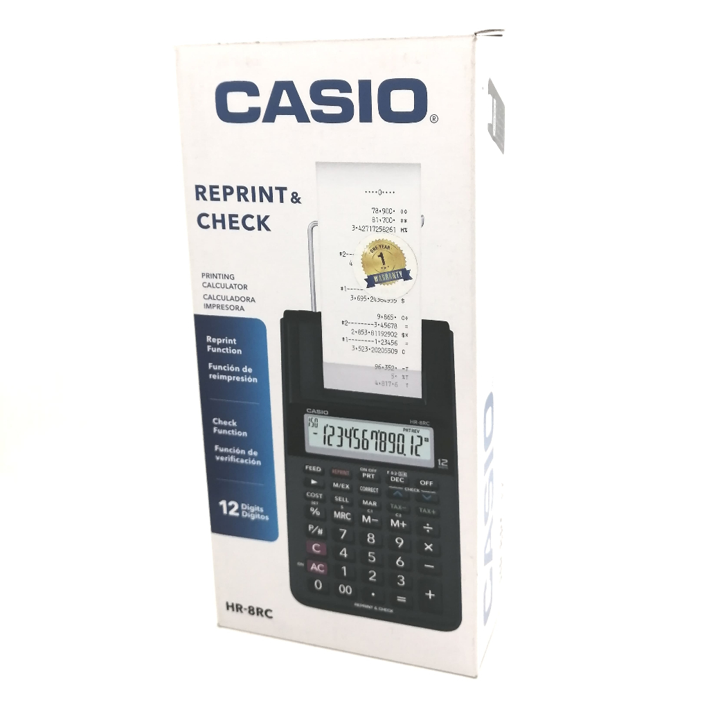 

Kalkulator Reprint & Check Casio HR-8RC Original