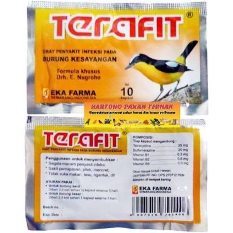 OBAT BURUNG INFEKSI TERAFIT ISI 10 KAPSUL
