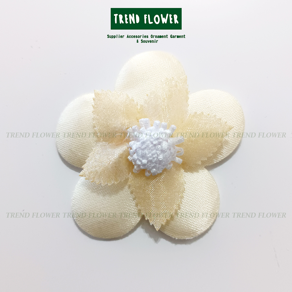 Bunga kain coklat milo kelopak aksesoris Bros Bunga Souvenir Seserahan kelopak kuntum