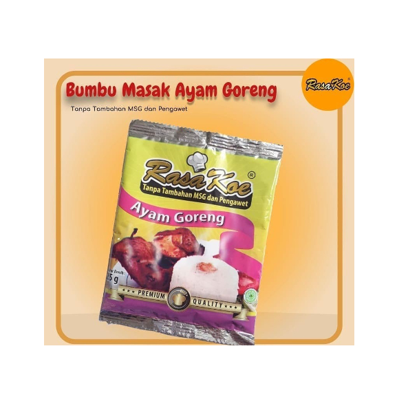 

Bumbu Masak RasaKoe Ayam Goreng Non MSG