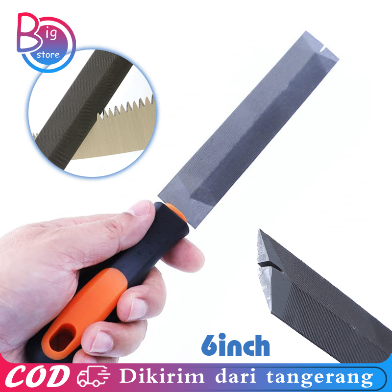Kikir Gergaji Kayu Original 6 Inch Kikir Gergaji Mesin Alat Asah Gergaji Kayu Kikir Besi Gepeng