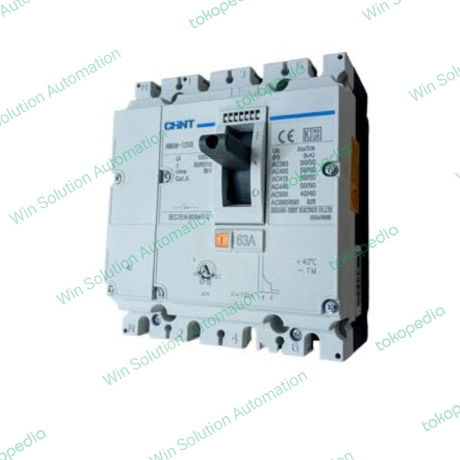 MCCB Chint NM8N-800C TM 4C/4Pole 630A , 800A ,