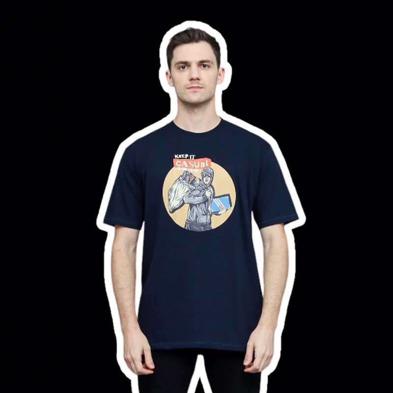 T-Shirt / Kaos Keep It Casual Navy Series From Weekend Corner