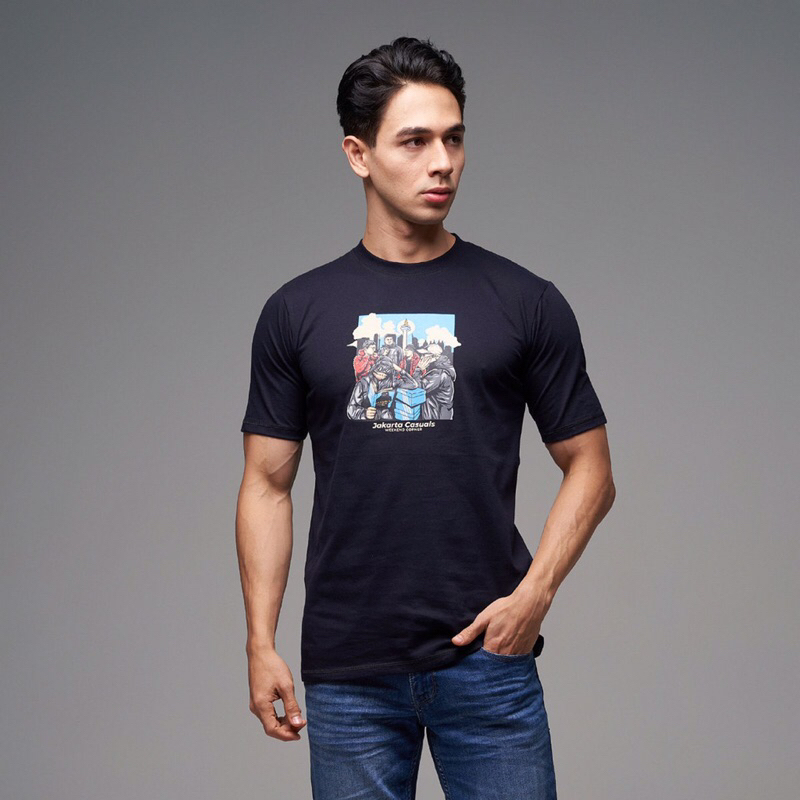 T-Shirt / Kaos Jakarta Casual Black Series From Weekend Corner