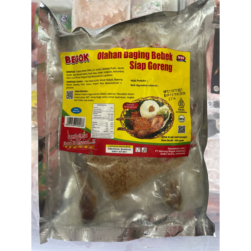 

Begok bebek siap goreng 400gr