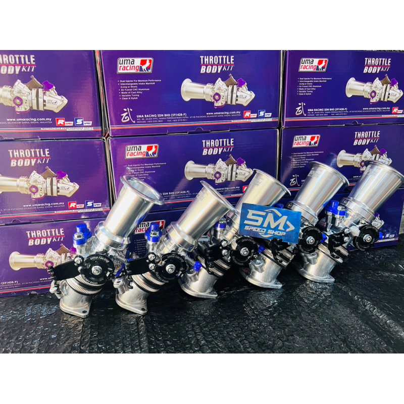 Throttle Body Kit Uma Racing TB Downdraft Uma nmax new, aerox old , Aerox new Yamaha Y15ZR Mx king 1