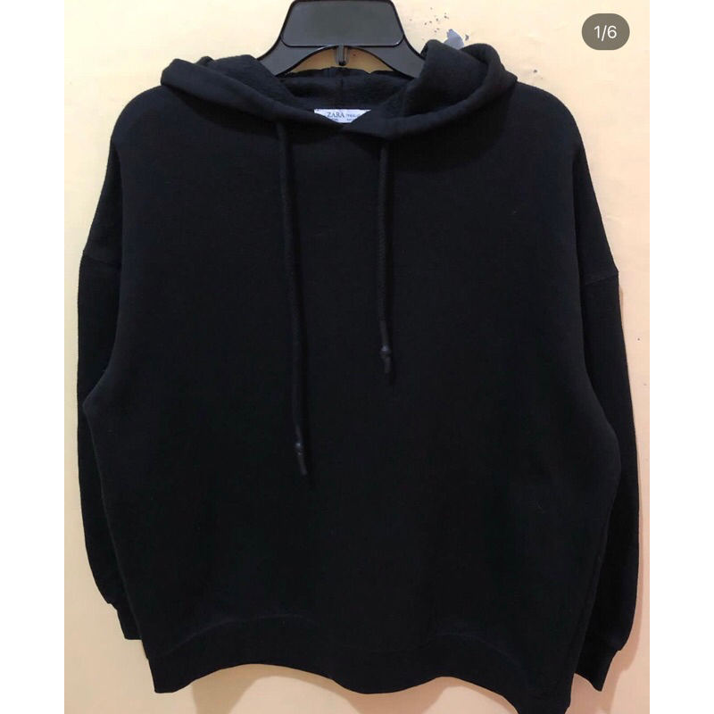 hoodie zara black XL