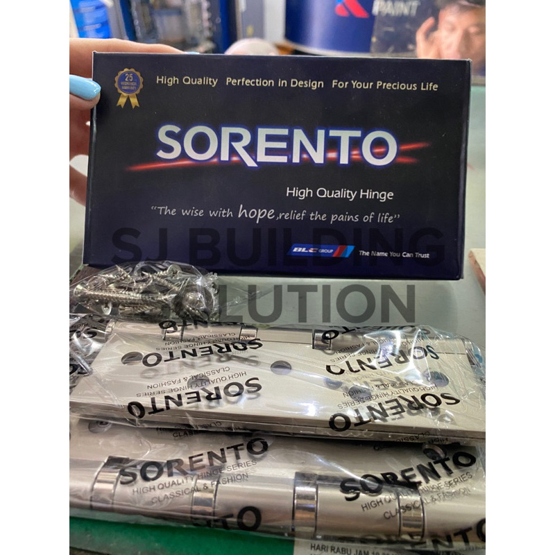 Engsel Pintu 5” Inch PUTIH HIGH QUALITY SORENTO Tebal Import Best
