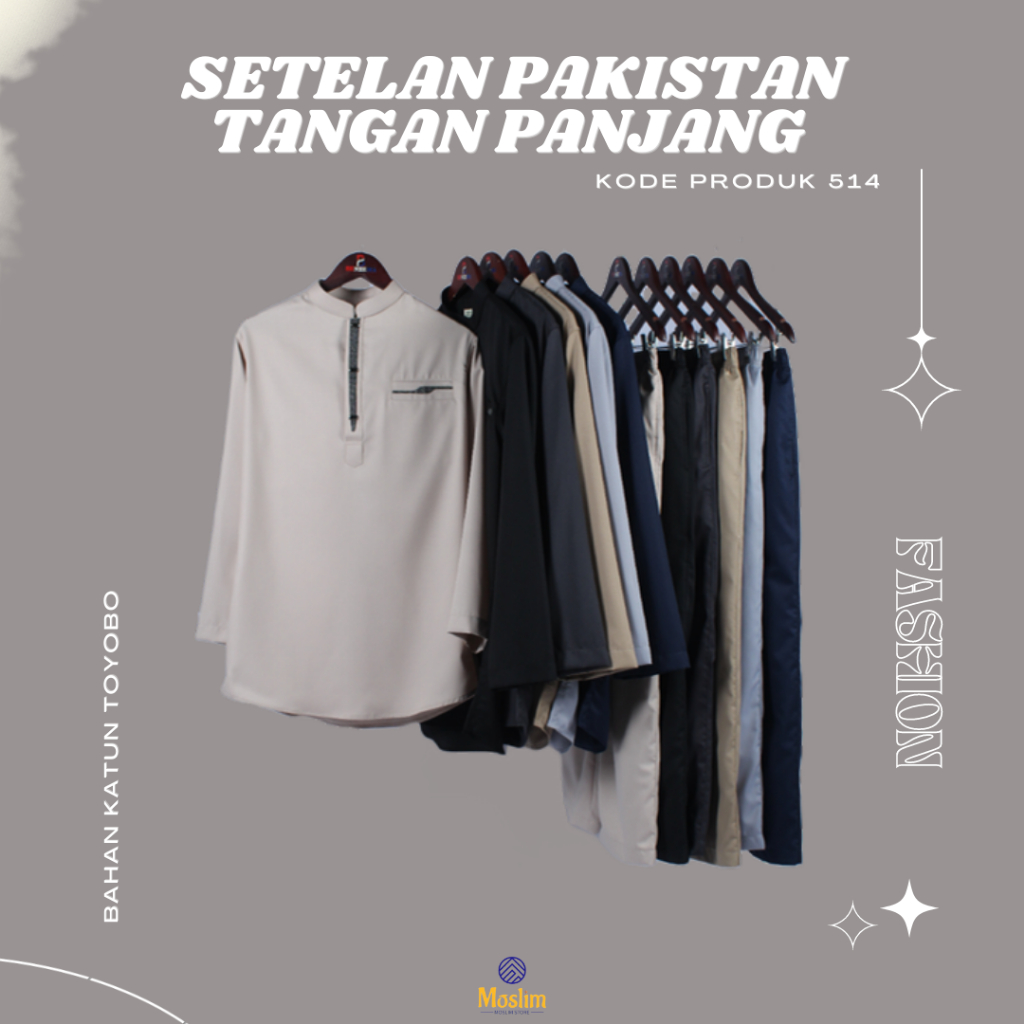 514 Setelan Koko Pakistan Anak dan Dewasa / Setelan Koko Benzema Muslim / Koko Kurta Lengan Panjang 