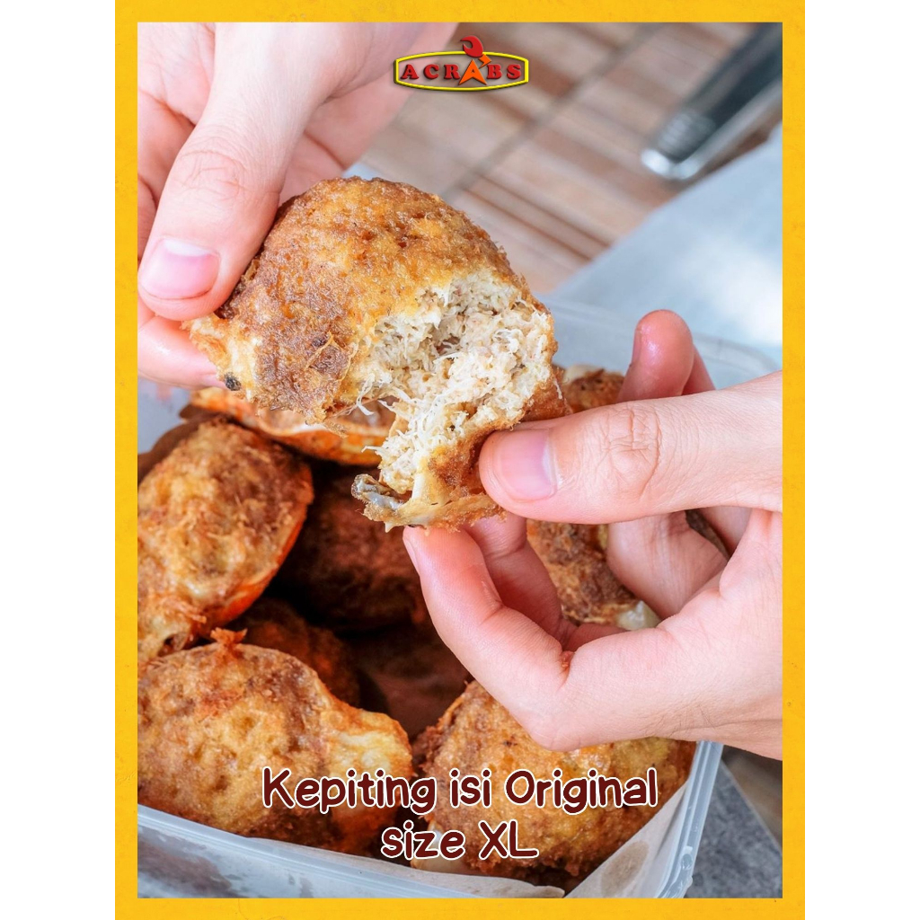 

Acrabs Kepiting isi Original (XL) 10 pcs 575 gram (FROZEN)