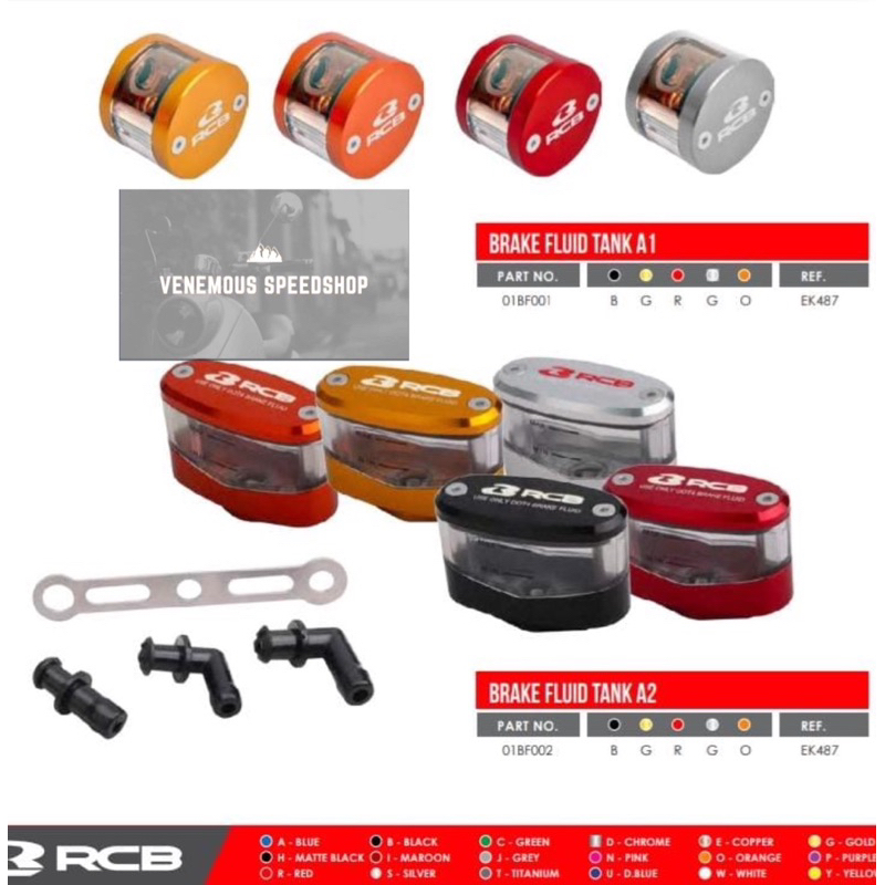 Tabung Minyak Rem RCB Tipe A1 / A2 Universal