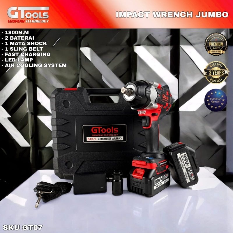 #IMPACT WRENCH FACELIFT GTOOLS EROPA GT07-GT06-GT05 mesin pembuka baut ban roda truck mobil motor CV