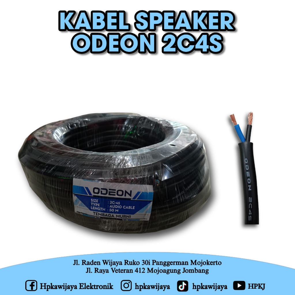 KABEL SPEAKER ODEON 2 X 4 2C4S KABEL ODEON 2x4 2C4S ECER