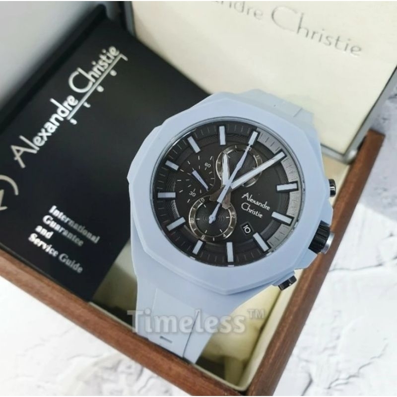 Jam Tangan Pria Original ALEXANDRE CHRISTIE AC6590MC