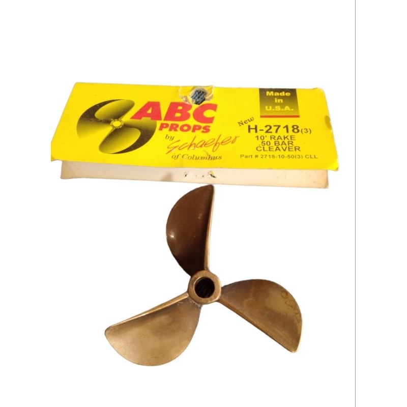 Kipas kapal RC Boat Prop ABC 2718 3 Blade Propeller 3blade Engine Gasoline