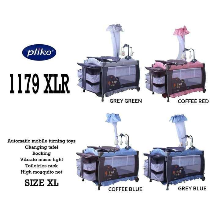 Box Baby Pliko 1179 XLR|Ranjang Bayi|Box Bayi|Tempat Tidur Bayi