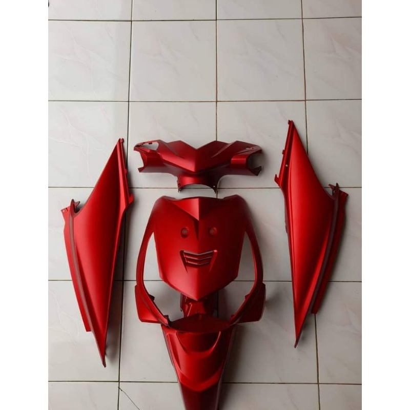 cover body halus motor Honda beat karbu custom MERAH DOFF