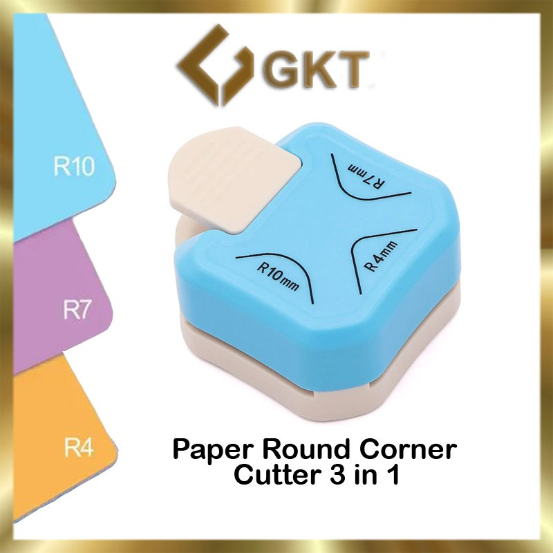 

Round Corner Cutter R4 / 3 in 1 (R4,R7,R10) Pemotong Sudut Corner Puncher Rounder Siku Pemotong Ujung Kertas Plastik pembolong kertas