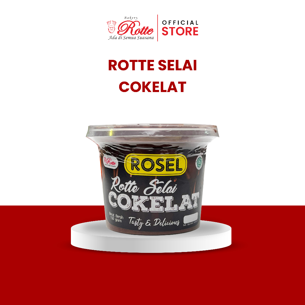 

Selai Roti Coklat Rotte Bakery Ukuran 170 Gram