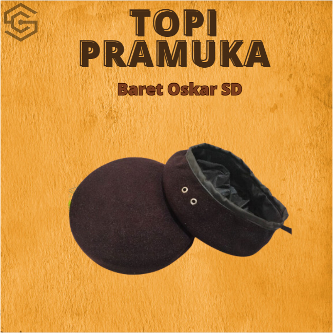 Topi Pramuka Baret Oskar SD, Topi anak Pramuka Laki-Laki
