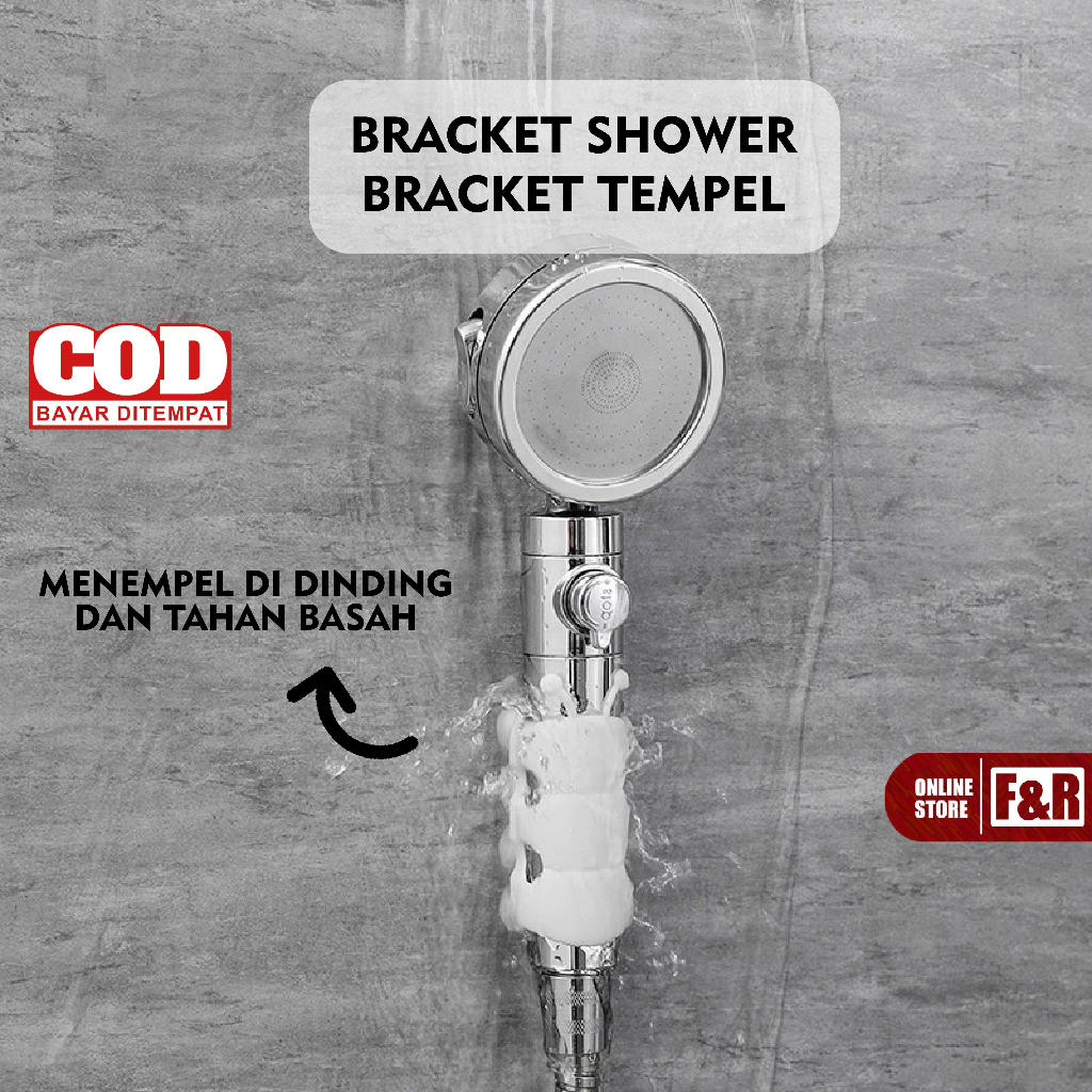 Gantungan Shower Silicon Kamar Mandi Copot Pasang Hand Shower Kamar Mandi Bracket Hanger Shower Suct