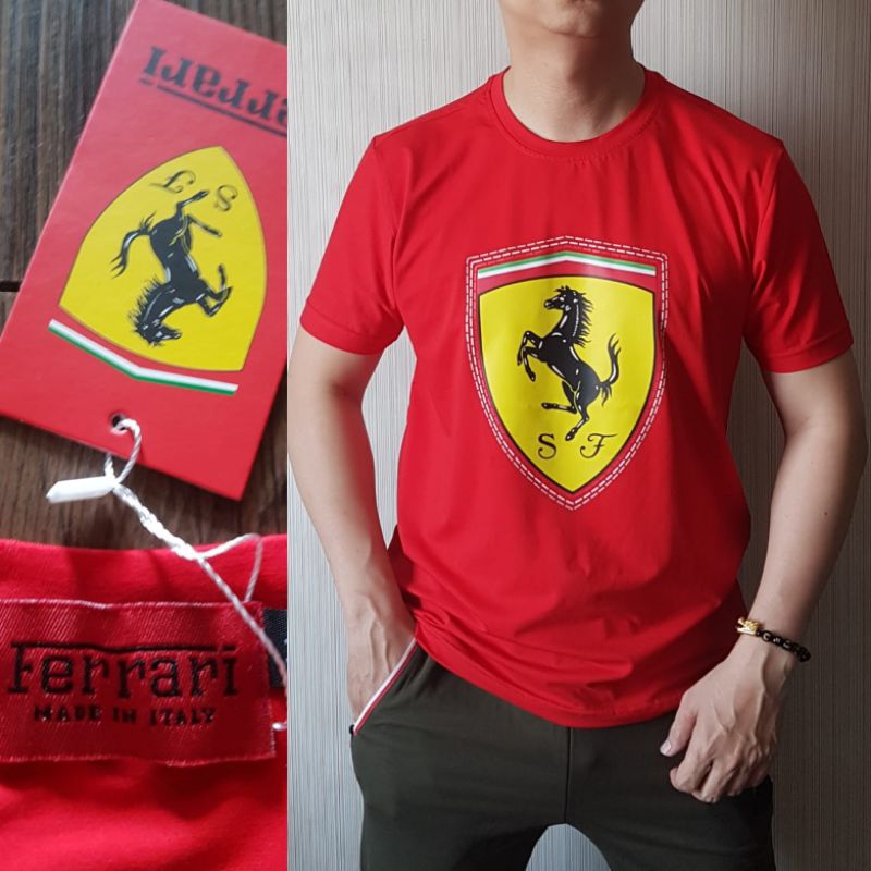 kaos Ferrari premium realpict100%