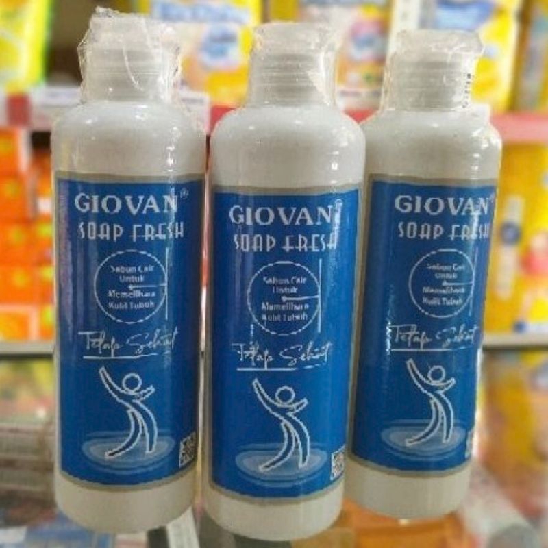 GIOVAN SOAP FRESH 240 ML / SABUN CAIR GIOVAN FRESH 240ML DEWASA DAN BAYI