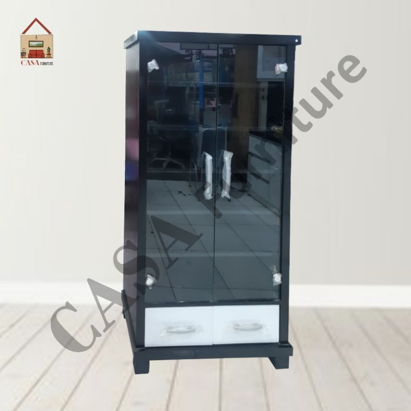 Lemari Sepatu Minimalis Kaca