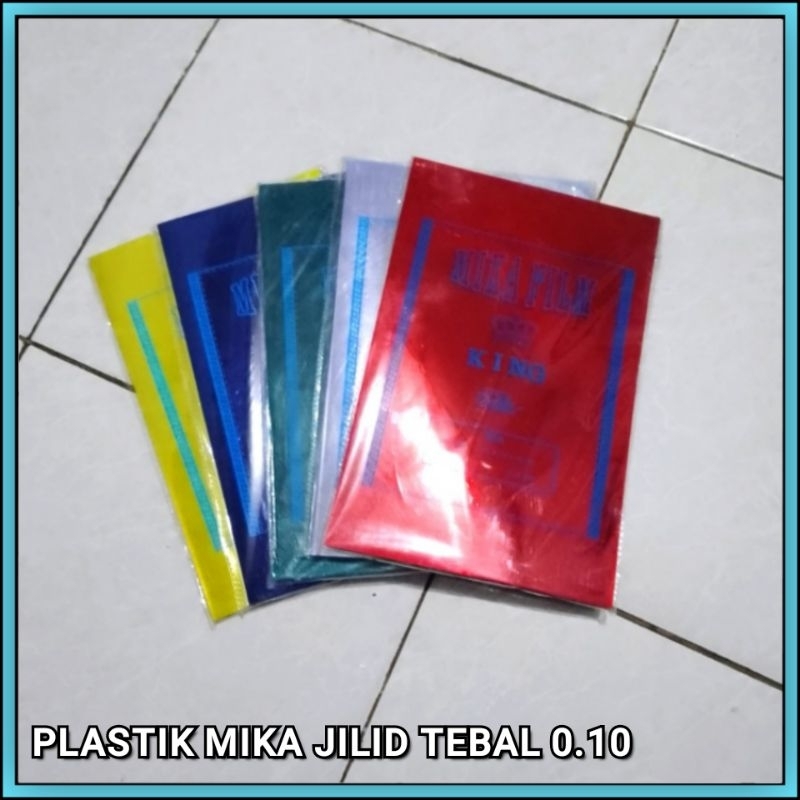 

Plastik Mika Jilid Buku Folio 0.10 mm / Mika Jilid F4 Per 50 Lembar