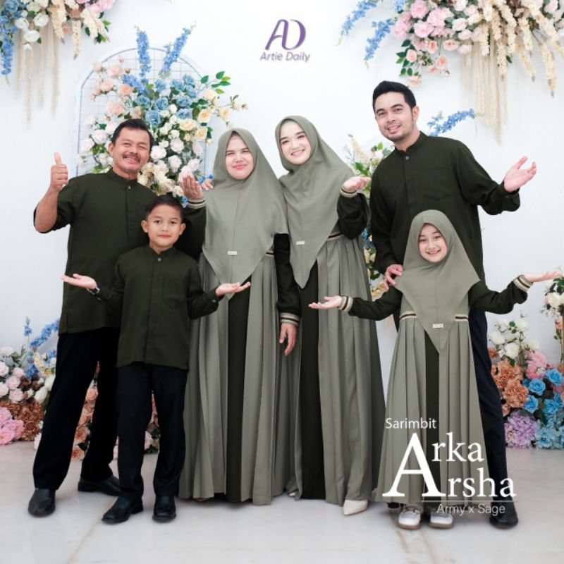 ready Arka arsha by. Artie Daily gamis set anak ukuran 3-4tahun
