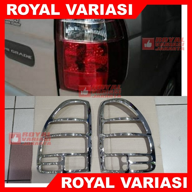 Garnish Lampu Belakang Chrome Isuzu Panther Kapsul Lis Stoplamp