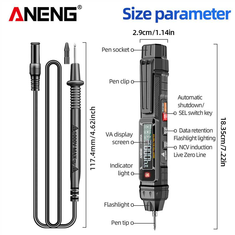 Digital Multimeter Pen Voltage Tester