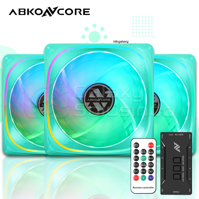 ABKONCORE CY120 Mint ARGB SPECTRUM SYNC 3in1 Fan Case - Hijau
