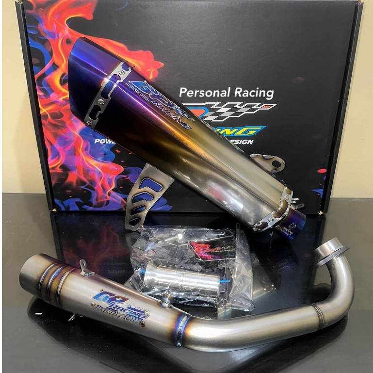 Knalpot Racing Xmax 250 GP Racing Thailand original Titanium