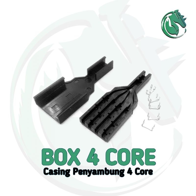 CASING PENYAMBUNG CONNECTOR KABEL FIBER OPTIK 4 CORE OPTIC FTTH