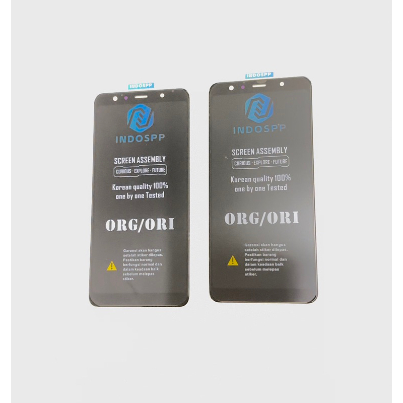 heiston - lcd ts samsung a750 a7 2018 soft oled original indospp